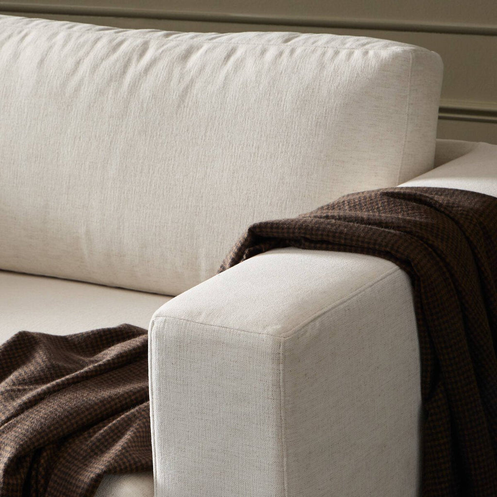 Tovana Sofa – 95" Relaxed Slipcover Sofa in Crypton® Marshmallow Fabric - Sage InteriorsFour HandsSofa
