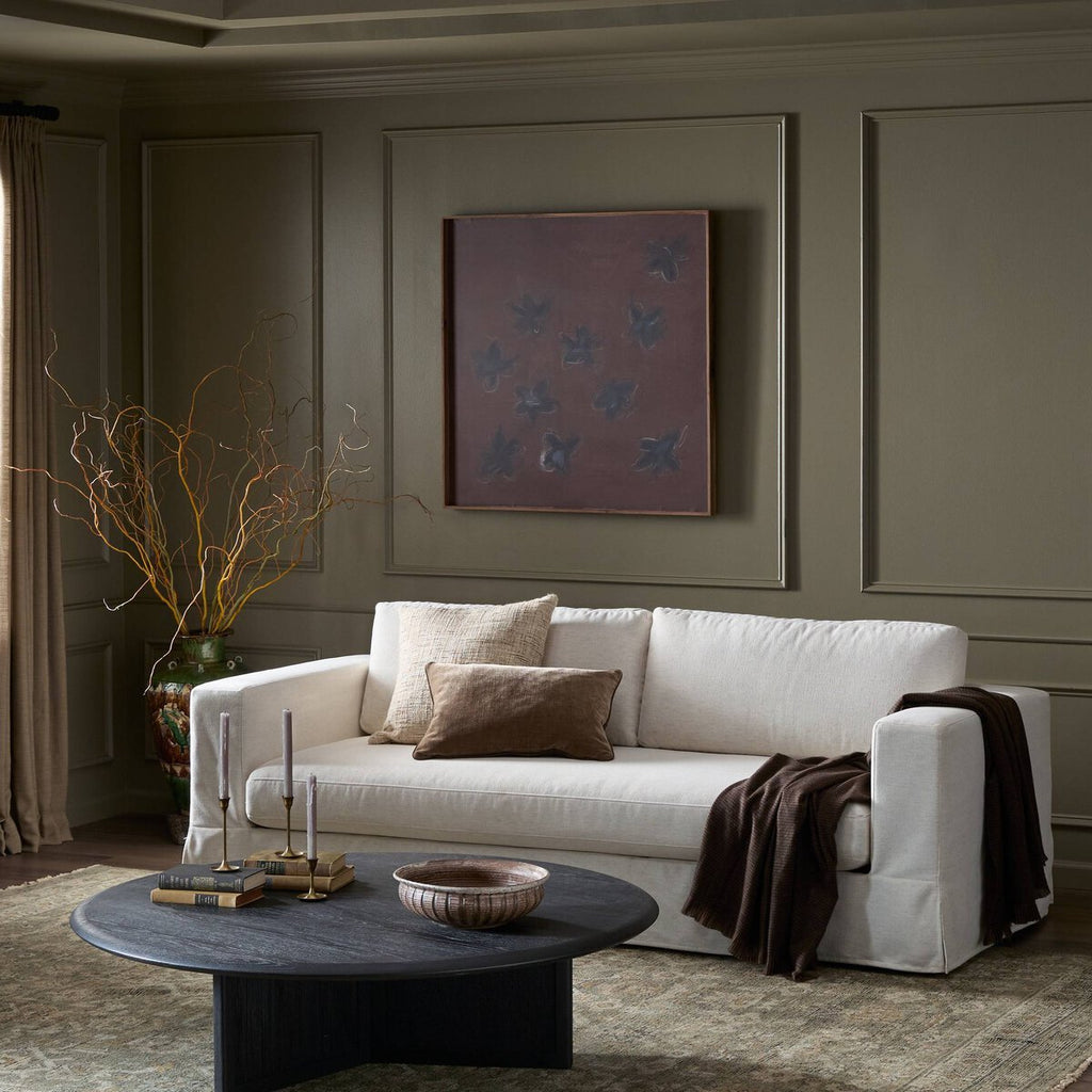 Tovana Sofa – 95" Relaxed Slipcover Sofa in Crypton® Marshmallow Fabric - Sage InteriorsFour HandsSofa
