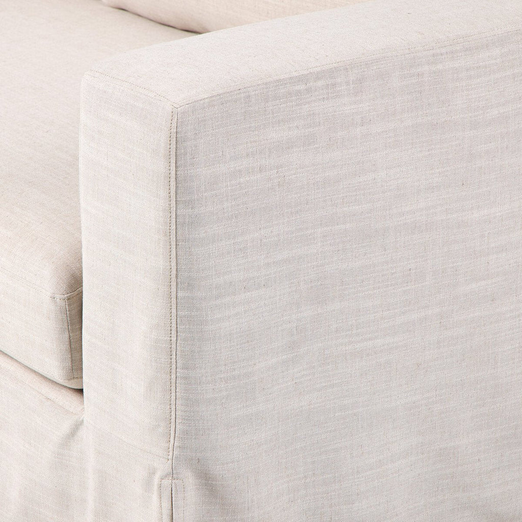 Tovana Sofa – 95" Relaxed Slipcover Sofa in Crypton® Marshmallow Fabric - Sage InteriorsFour HandsSofa