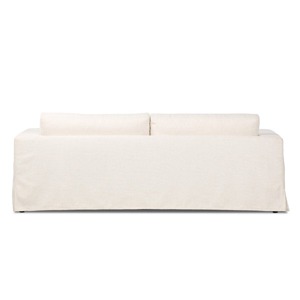 Tovana Sofa – 95" Relaxed Slipcover Sofa in Crypton® Marshmallow Fabric - Sage InteriorsFour HandsSofa