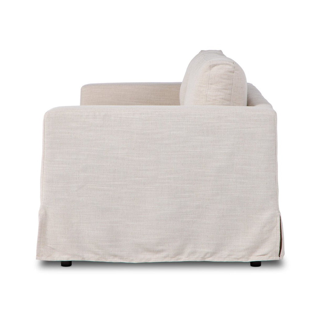 Tovana Sofa – 95" Relaxed Slipcover Sofa in Crypton® Marshmallow Fabric - Sage InteriorsFour HandsSofa