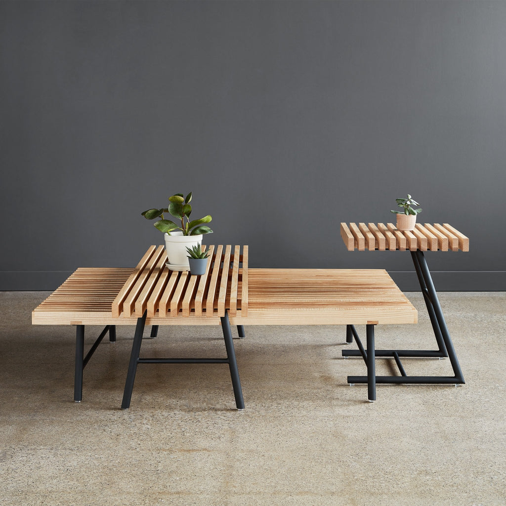 Transit Bench – FSC® - Certified Ash Top with Steel Frame - Sage InteriorsSage InteriorsTransit Bench