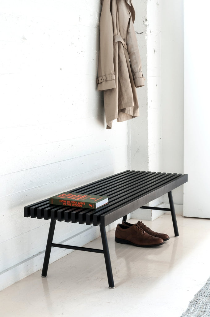 Transit Bench – FSC® - Certified Ash Top with Steel Frame - Sage InteriorsSage InteriorsTransit Bench