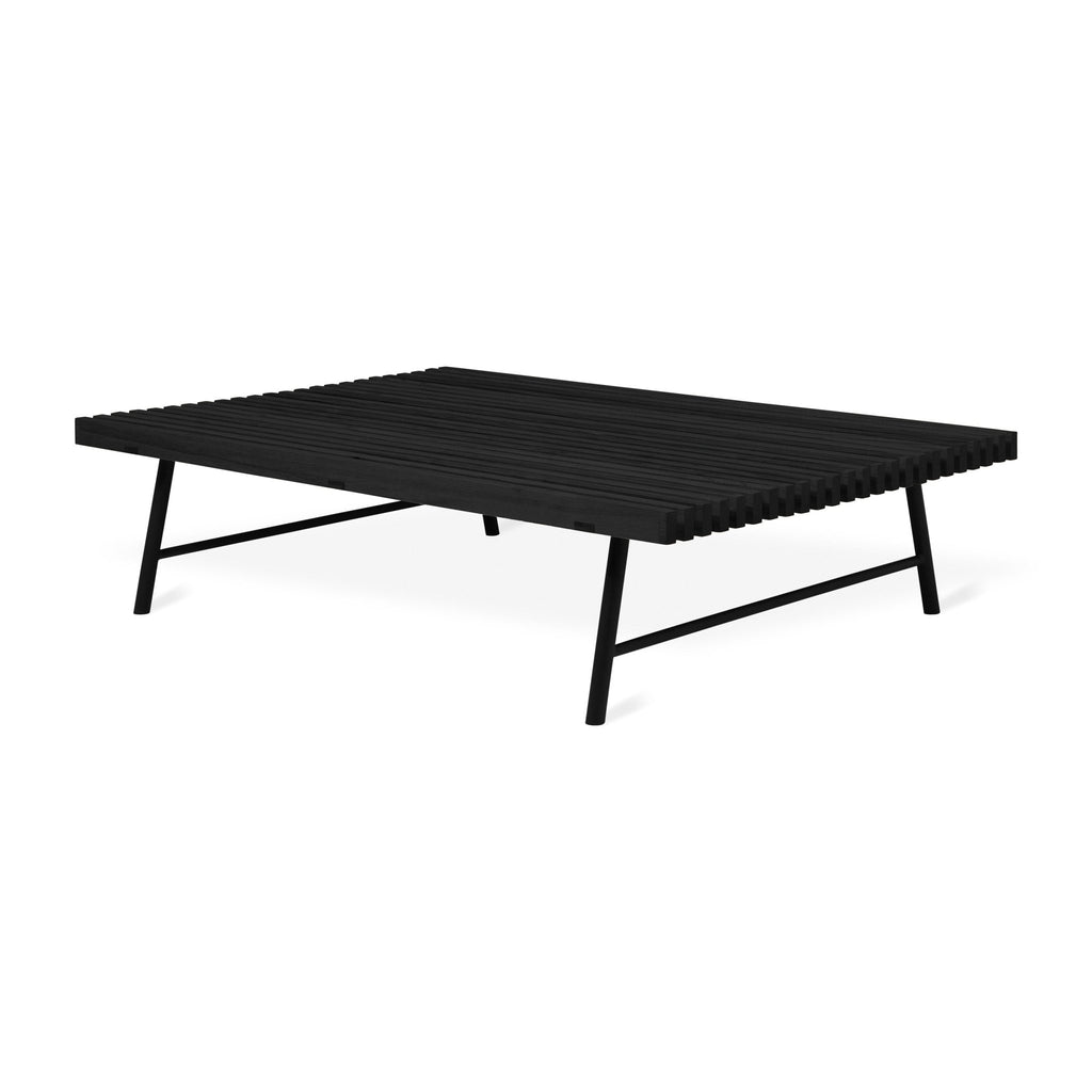 Transit Coffee Table – FSC® - Certified Ash Slats & Steel Base - Sage InteriorsSage InteriorsTransit Bench