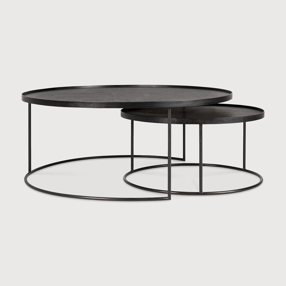 Tray Coffee Table Set – Customisable Black - Frame Duo - Sage InteriorsEthnicraft