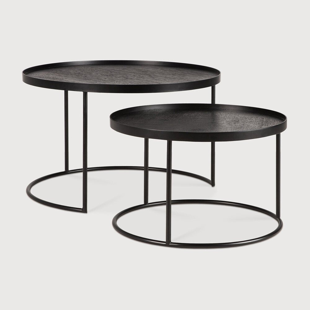 Tray Coffee Table Set – Customisable Tray Tops & Sleek Metal - Sage InteriorsEthnicraft