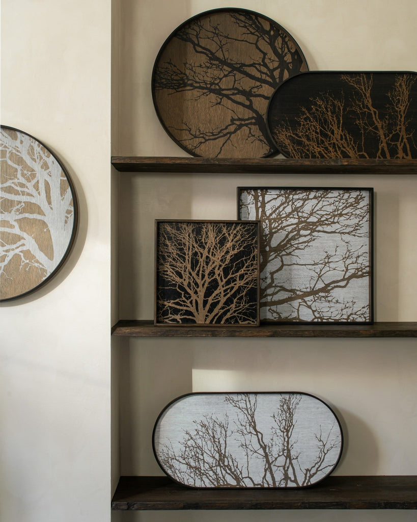 Tree Wooden Tray Small – Natural Finish with Organic Silhouette Sage Interiors - Sage InteriorsEthnicraft@ TREE