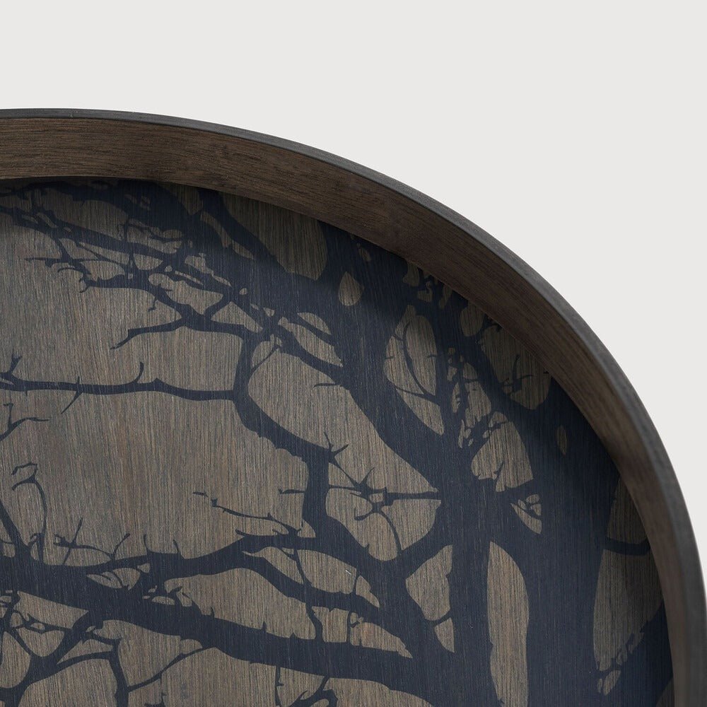 Tree Wooden Tray Small – Natural Finish with Organic Silhouette Sage Interiors - Sage InteriorsEthnicraft@ TREE
