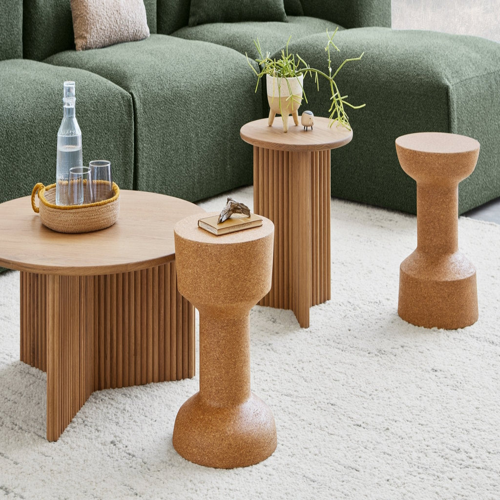Trophy Cork Table – Reversible Sustainable Side Table - Sage InteriorsSage InteriorsTrophy Table