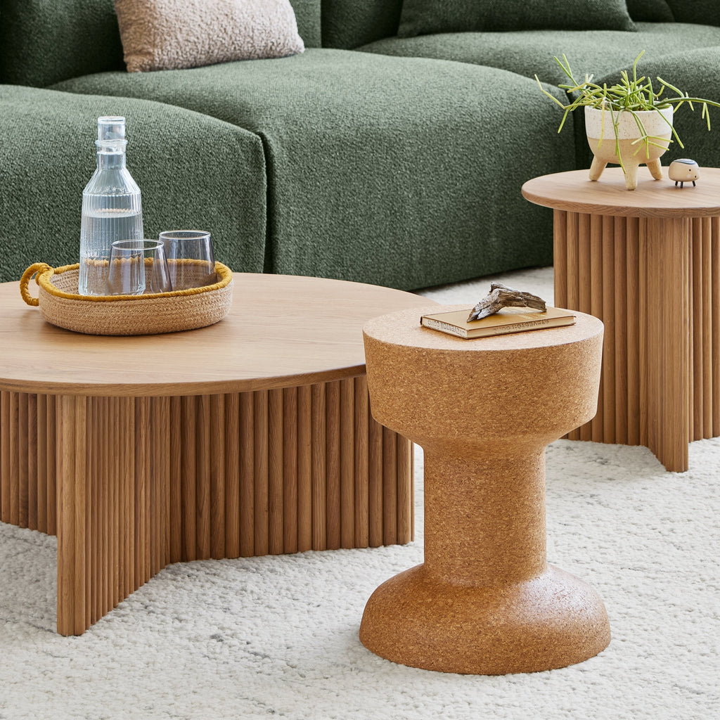 Trophy Cork Table – Reversible Sustainable Side Table - Sage InteriorsSage InteriorsTrophy Table