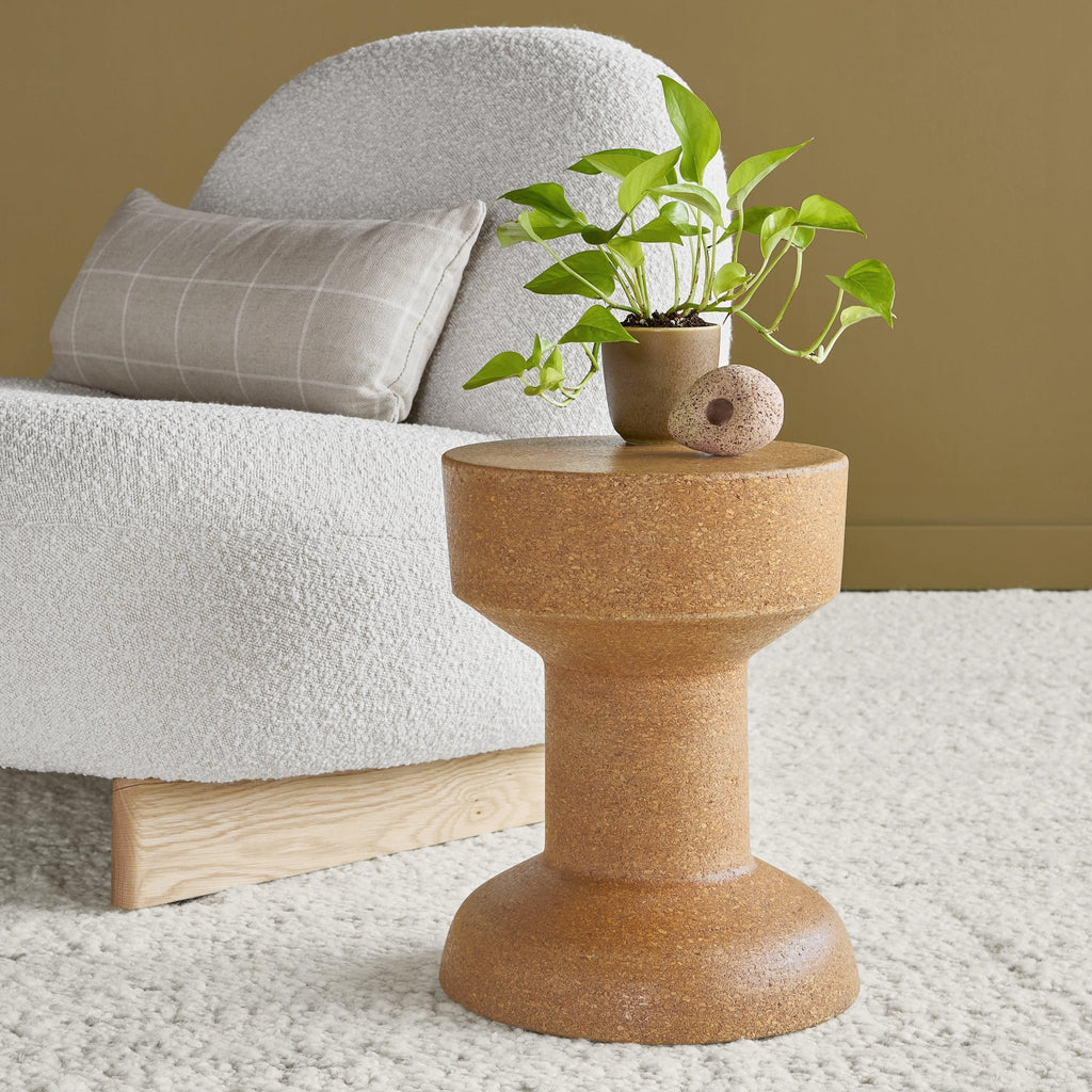 Trophy Cork Table – Reversible Sustainable Side Table - Sage InteriorsSage InteriorsTrophy Table