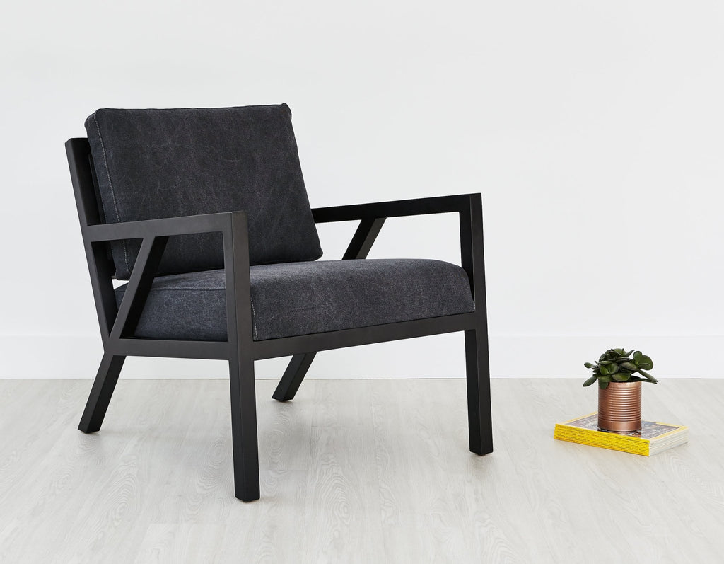 Truss Chair – Mid - Century Wood Frame Chair with Fabric or Vegan Leather - Sage InteriorsSage InteriorsChair