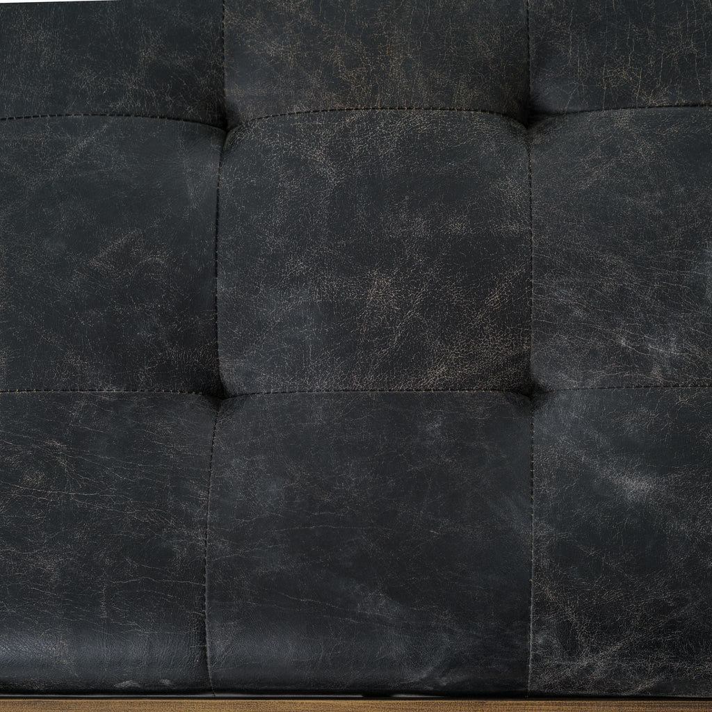 Tufted Leather Coffee Table - Large - Sage InteriorsFHcoffee table