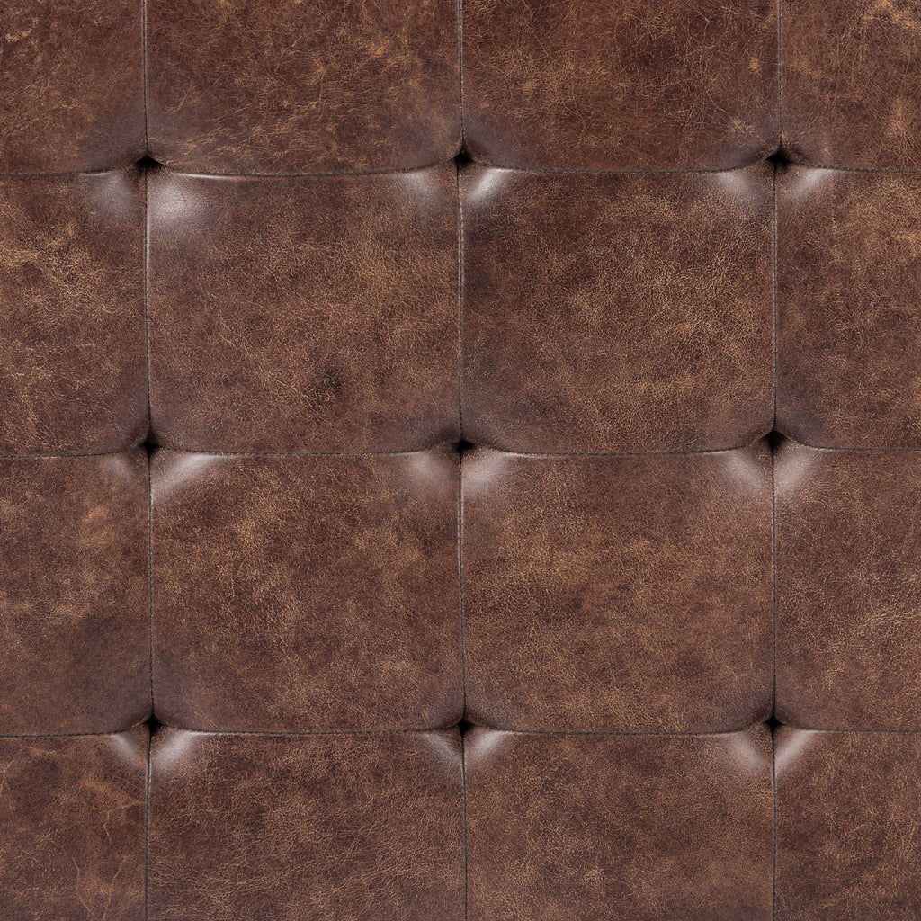Tufted Leather Coffee Table - Large - Sage InteriorsFHcoffee table