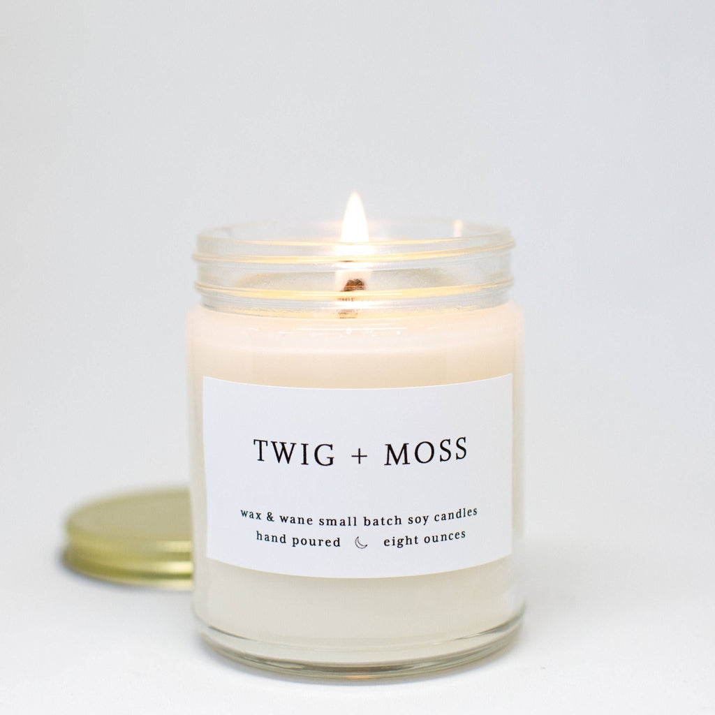 Twig + Moss Modern Soy Candle: 8 oz - Sage InteriorsWax and Wane Candlescandle
