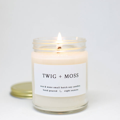 Twig + Moss Modern Soy Candle: 8 oz - Sage InteriorsWax and Wane Candlescandle