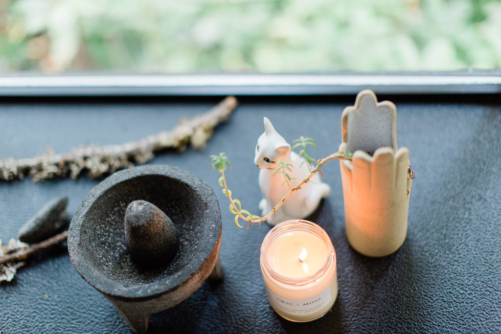 Twig + Moss Modern Soy Candle: 8 oz - Sage InteriorsWax and Wane Candlescandle