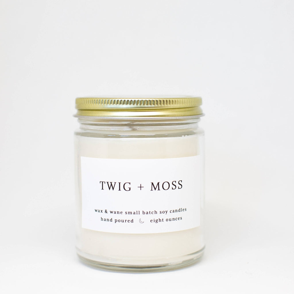 Twig + Moss Modern Soy Candle: 8 oz - Sage InteriorsWax and Wane Candlescandle