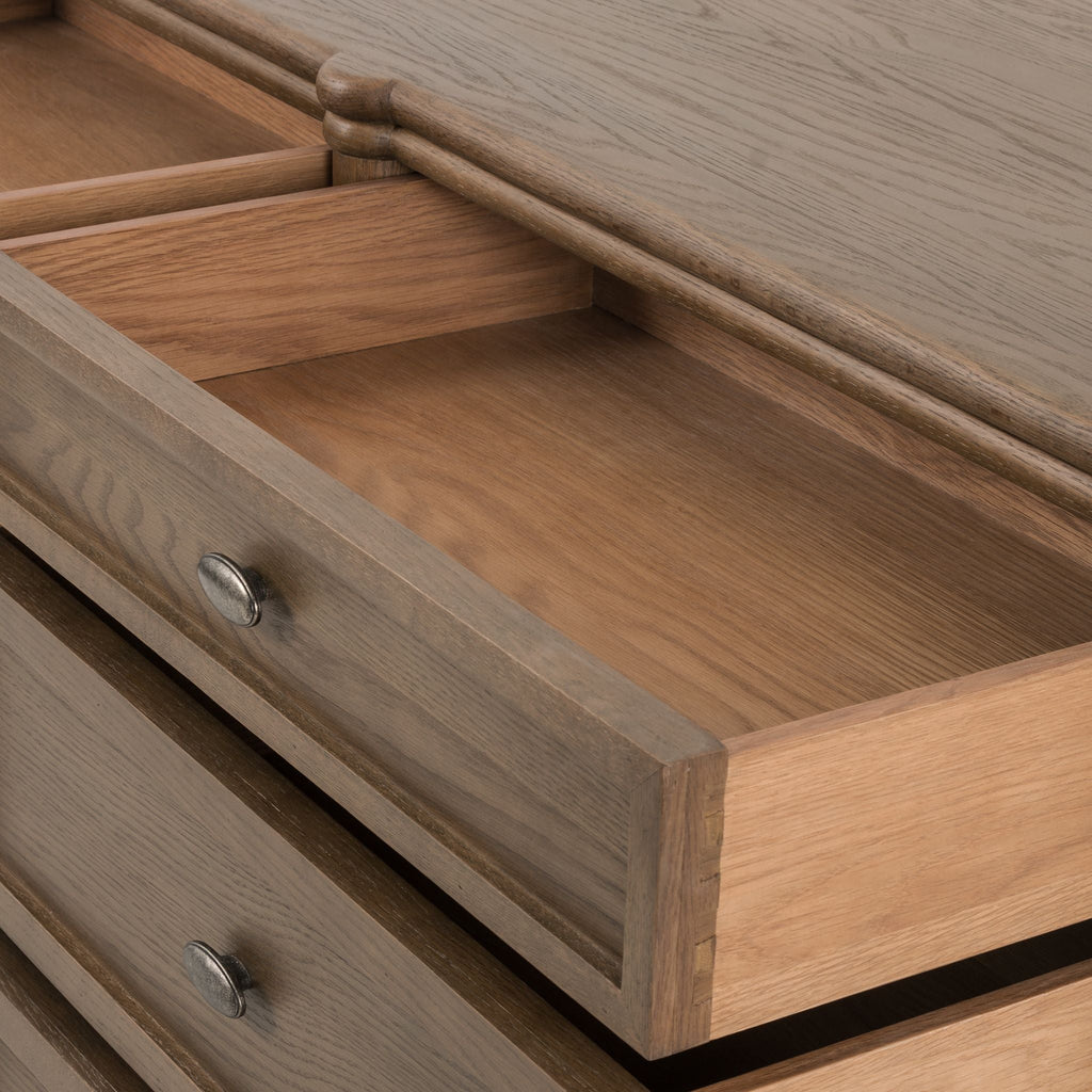 Varennes 9 Drawer Dresser, Toasted Oak - Sage InteriorsFHdrawers