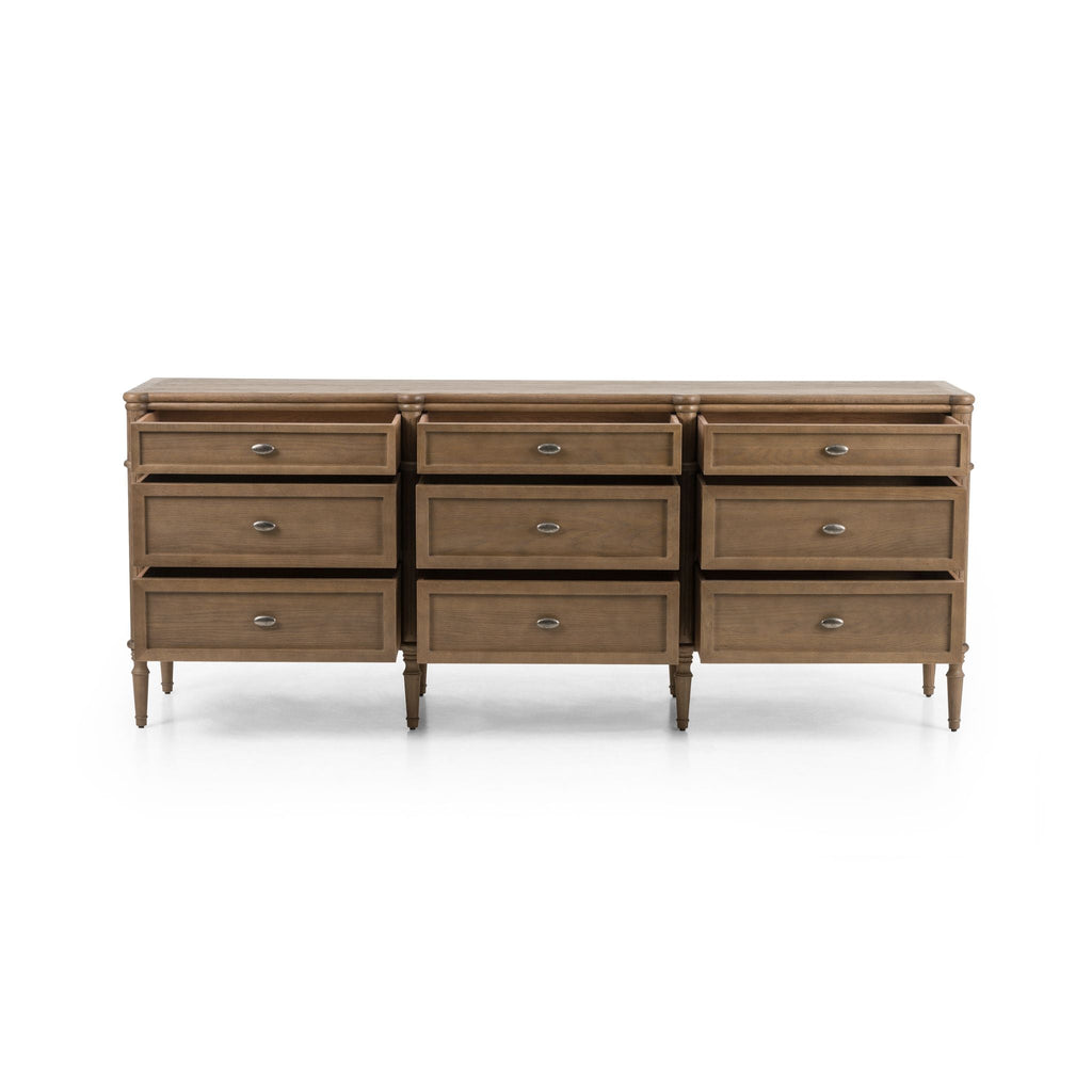 Varennes 9 Drawer Dresser, Toasted Oak - Sage InteriorsFHdrawers