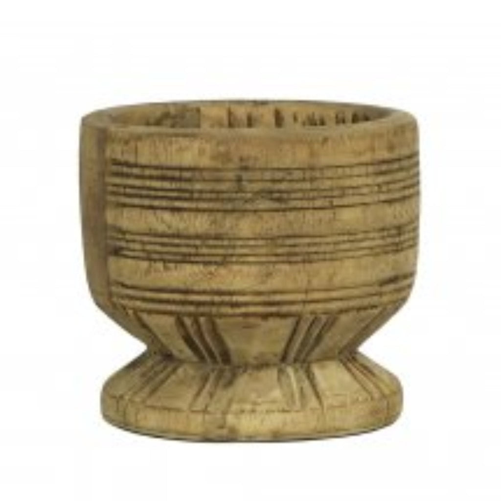 Vintage Wood Village Mortar - Sage InteriorsBlue Ocean Traders