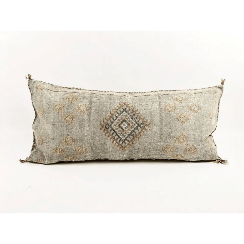 Viola Handmade Cactus Silk Throw Pillow Large Lumbar - Sage InteriorsBryar Wolf