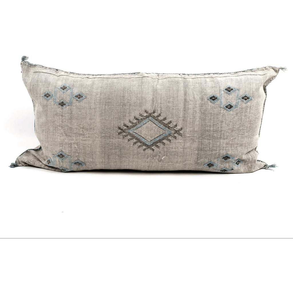 Viola Handmade Cactus Silk Throw Pillow Large Lumbar - Sage InteriorsBryar Wolf