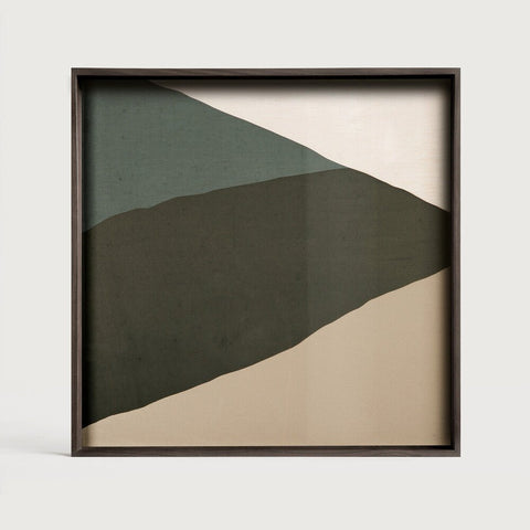 Wabi Sabi Glass Tray Bronze Finish with Nature - Inspired Motif Sage Interiors - Sage InteriorsEthnicrafttray