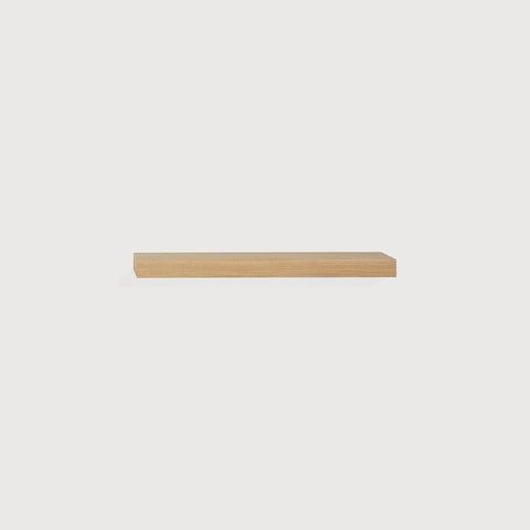Wall Shelf Walnut Finish with Sculpted Edge Sage Interiors - Sage InteriorsEthnicraftMirror