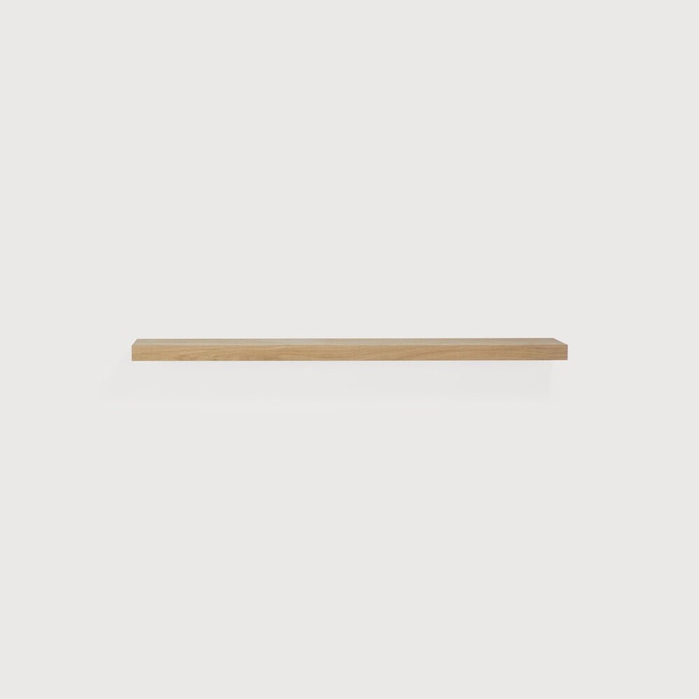 Wall Shelf Walnut Finish with Sculpted Edge Sage Interiors - Sage InteriorsEthnicraftMirror