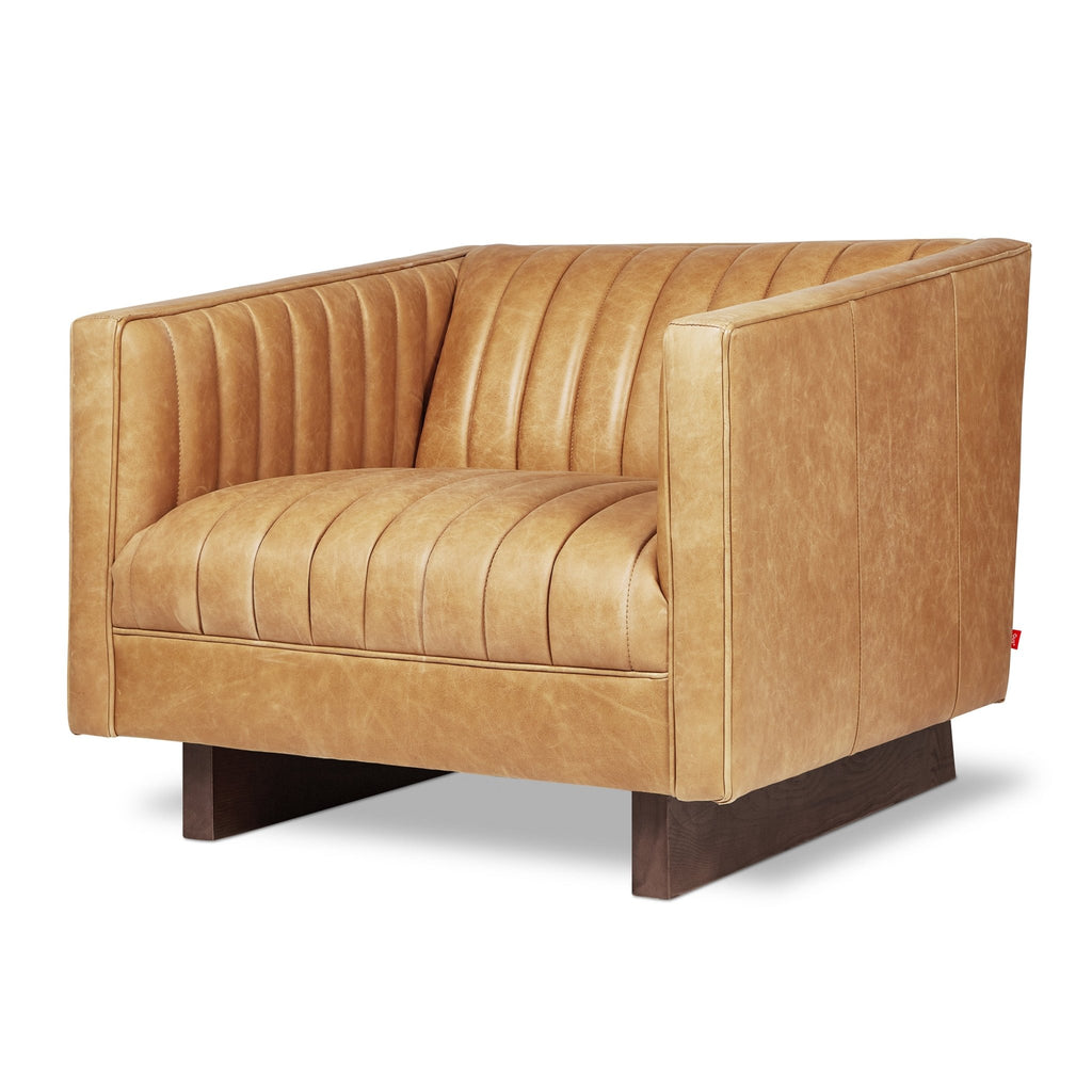 Wallace Chair – Vintage Leather Chesterfield Modern Reimagined - Sage InteriorsSage InteriorsChair