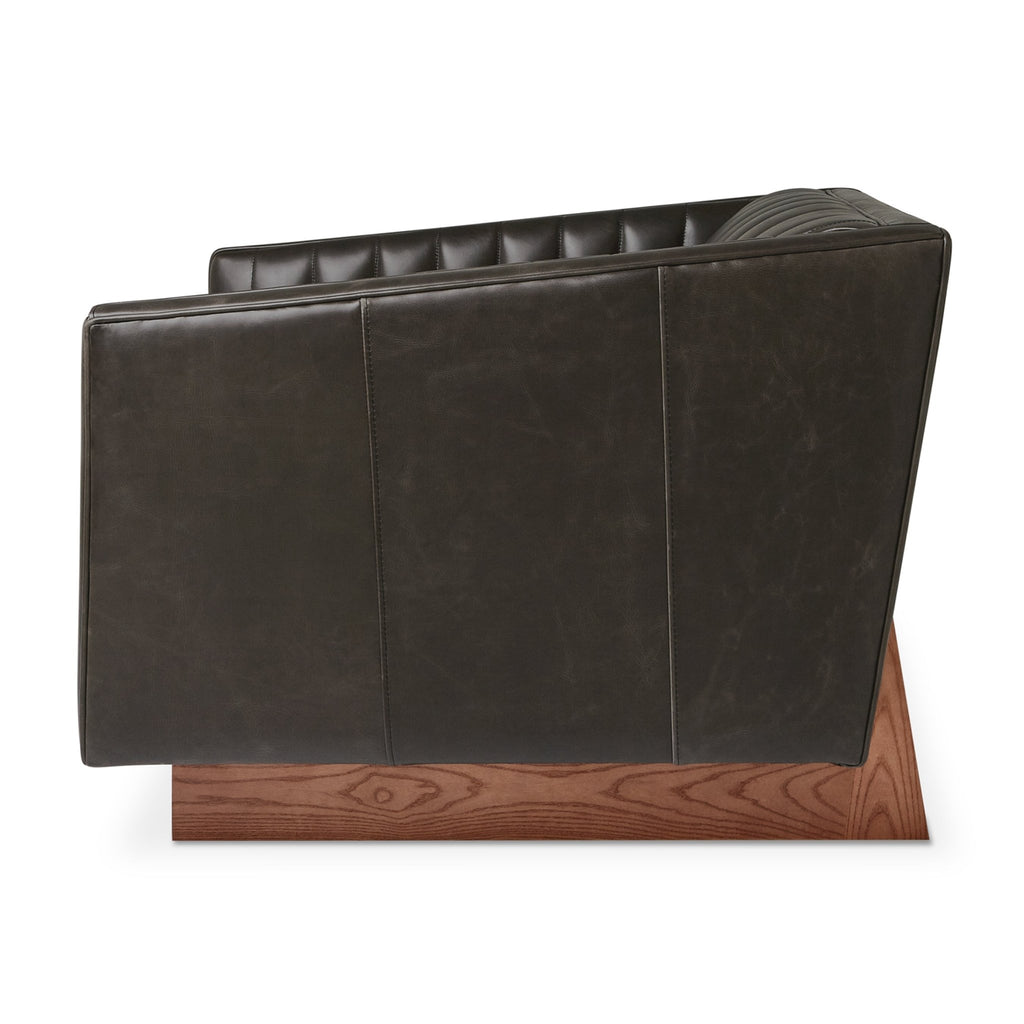 Wallace Chair – Vintage Leather Chesterfield Modern Reimagined - Sage InteriorsSage InteriorsChair