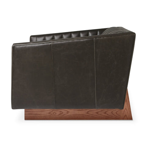 Wallace Chair – Vintage Leather Chesterfield Modern Reimagined - Sage InteriorsSage InteriorsChair