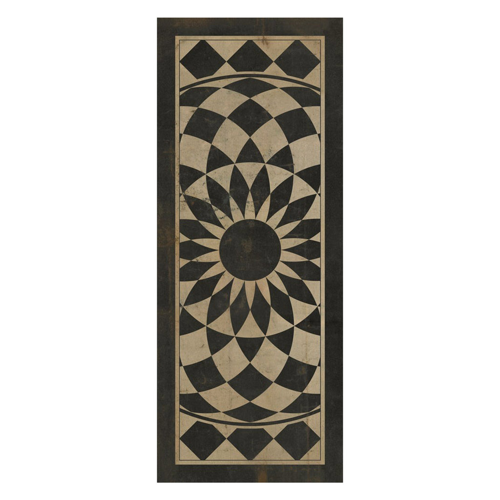 We're All Mad Here Vintage Vinyl Floorcloth - Sage InteriorsSpicher and Co
