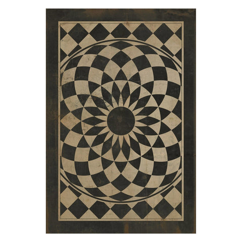 We're All Mad Here Vintage Vinyl Floorcloth - Sage InteriorsSpicher and Co