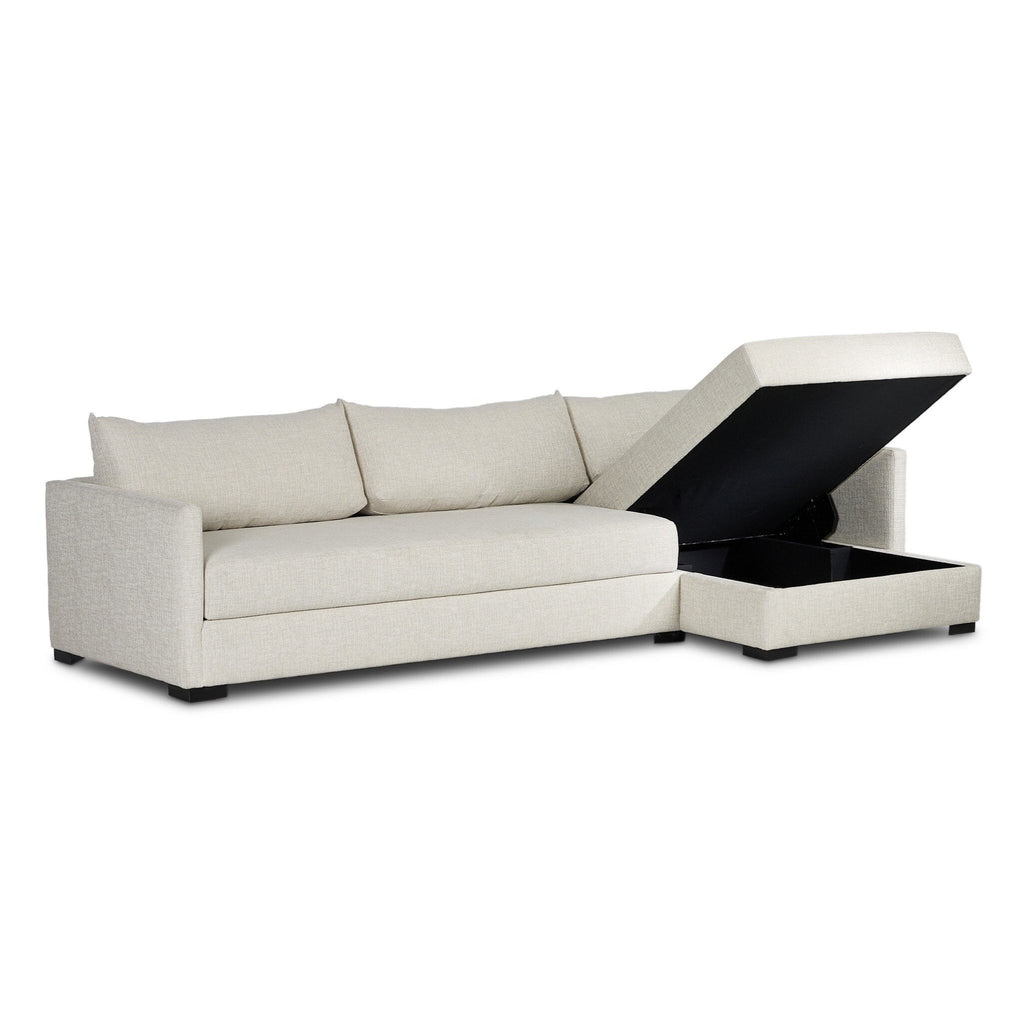 Wickham 2 - Piece Sleeper Sectional Sofa with Hidden Storage – Modern Pullout Design - Sage InteriorsFour HandsSectional Sofa Units