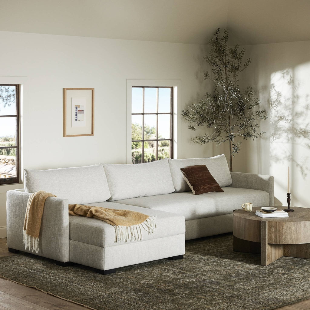 Wickham 2 - Piece Sleeper Sectional Sofa with Hidden Storage – Modern Pullout Design - Sage InteriorsFour HandsSectional Sofa Units