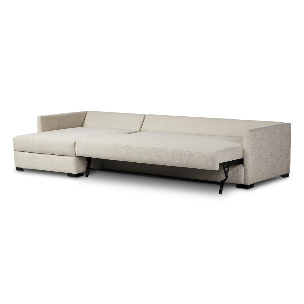 Wickham 2 - Piece Sleeper Sectional Sofa with Hidden Storage – Modern Pullout Design - Sage InteriorsFour HandsSectional Sofa Units