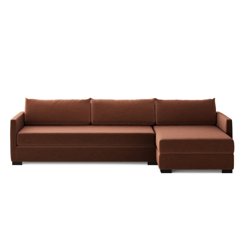 Wickham 2 - Piece Sleeper Sectional Sofa with Hidden Storage – Modern Pullout Design - Sage InteriorsFour HandsSectional Sofa Units