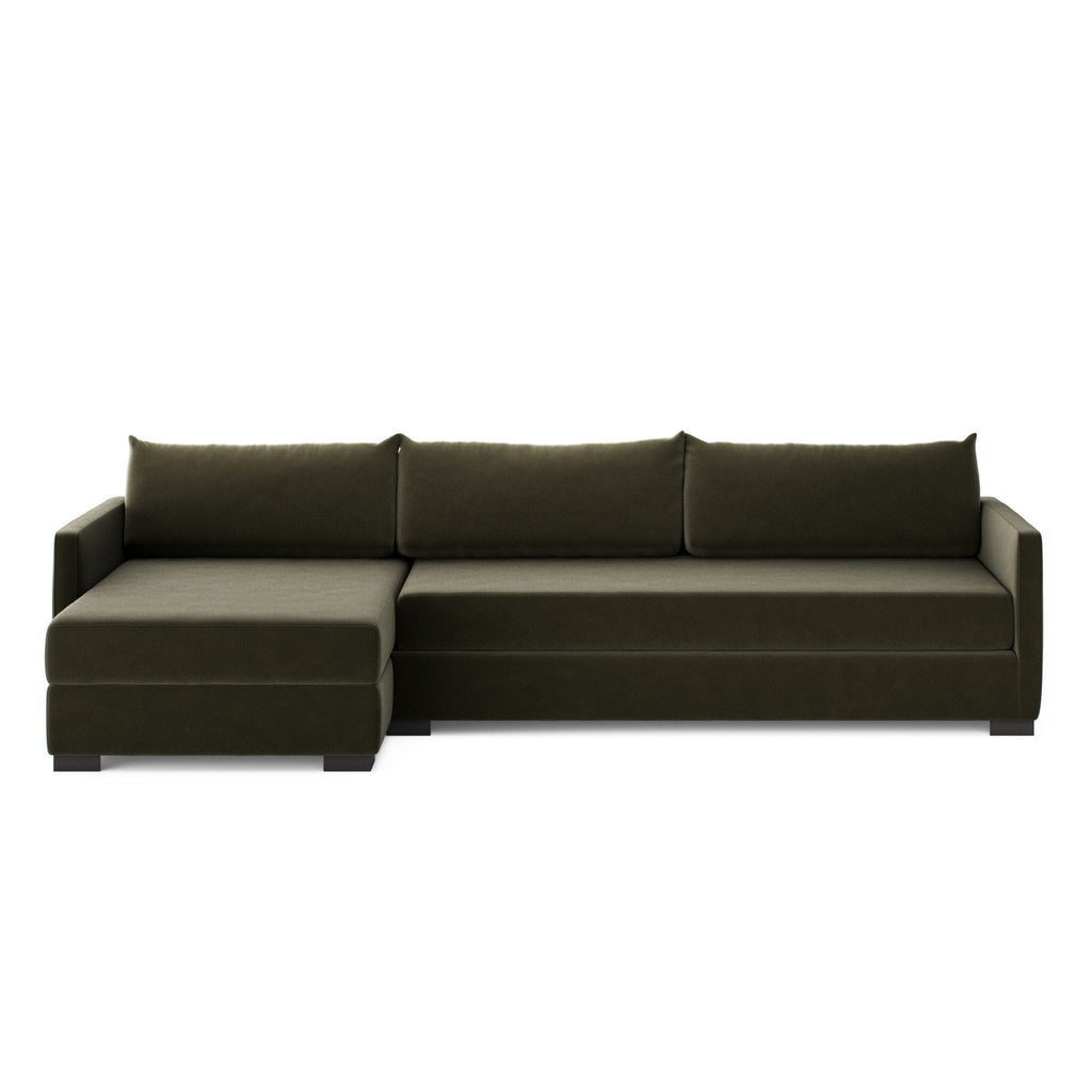 Wickham 2 - Piece Sleeper Sectional Sofa with Hidden Storage – Modern Pullout Design - Sage InteriorsFour HandsSectional Sofa Units