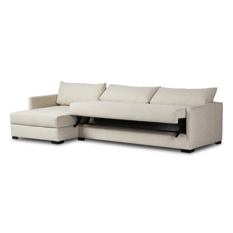 Wickham 2 - Piece Sleeper Sectional Sofa with Hidden Storage – Modern Pullout Design - Sage InteriorsFour HandsSectional Sofa Units