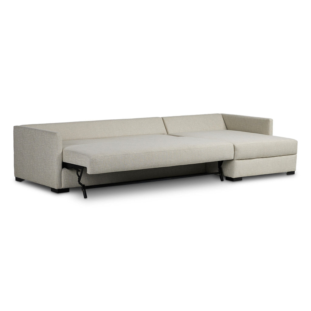 Wickham 2 - Piece Sleeper Sectional Sofa with Hidden Storage – Modern Pullout Design - Sage InteriorsFour HandsSectional Sofa Units