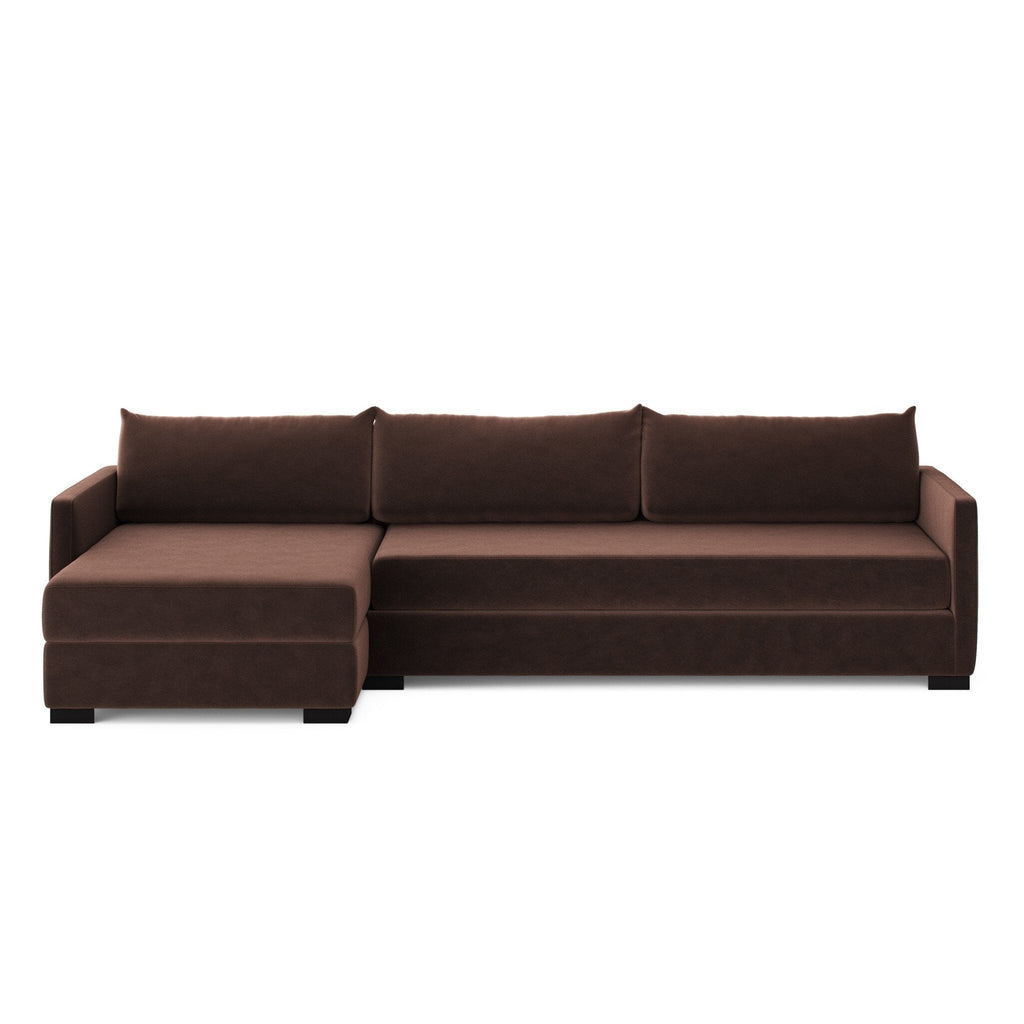 Wickham 2 - Piece Sleeper Sectional Sofa with Hidden Storage – Modern Pullout Design - Sage InteriorsFour HandsSectional Sofa Units