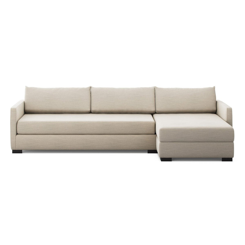 Wickham 2 - Piece Sleeper Sectional Sofa with Hidden Storage – Modern Pullout Design - Sage InteriorsFour HandsSectional Sofa Units