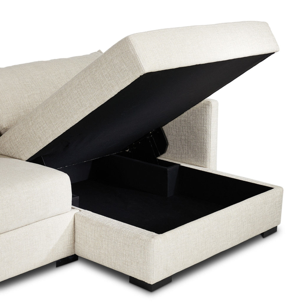 Wickham 2 - Piece Sleeper Sectional Sofa with Hidden Storage – Modern Pullout Design - Sage InteriorsFour HandsSectional Sofa Units