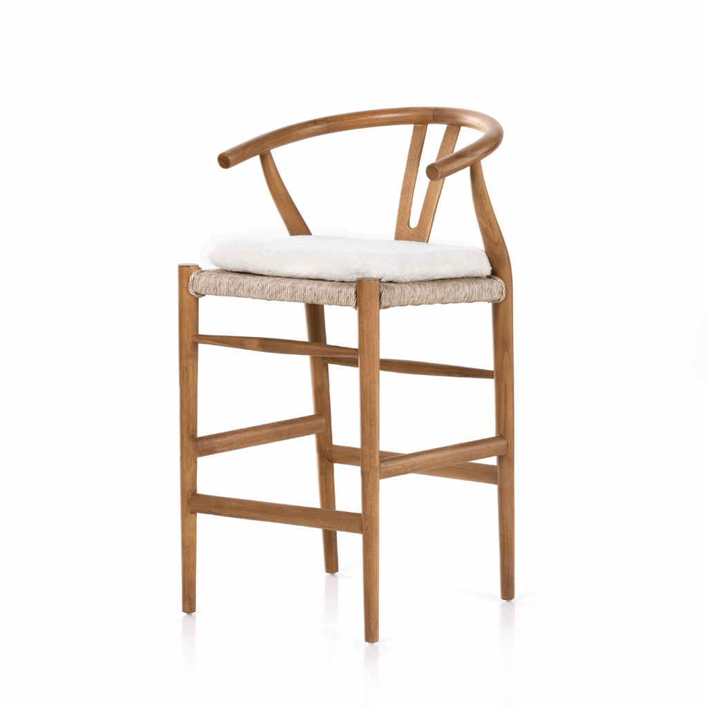 Wishbone Counter Stool with Cushion - Sage InteriorsFHBar Stool