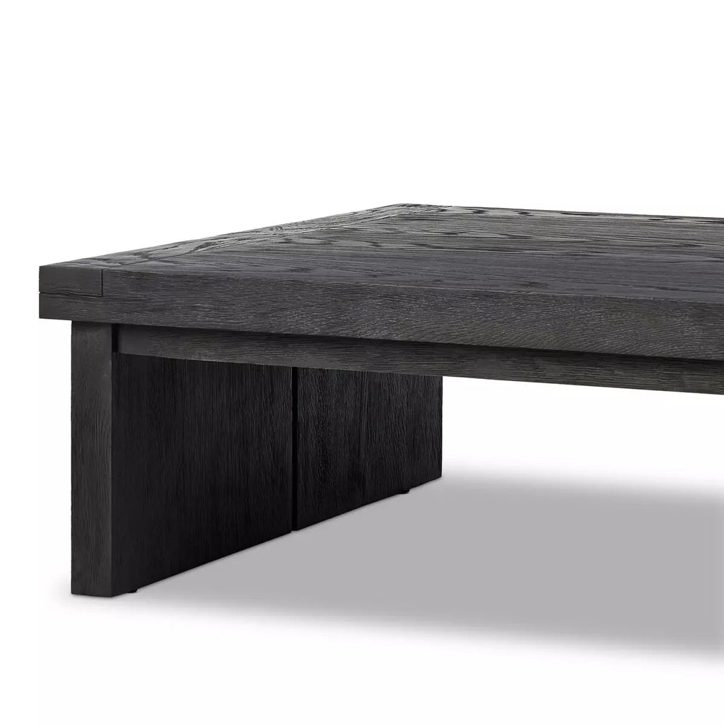 Worn Black Minimalist Coffee Table - Sage InteriorsFour Handscoffee table