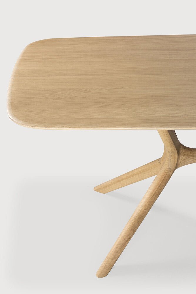 X Dining Table – Sculptural Solid Oak Centrepiece - Sage InteriorsEthnicraftDining Table