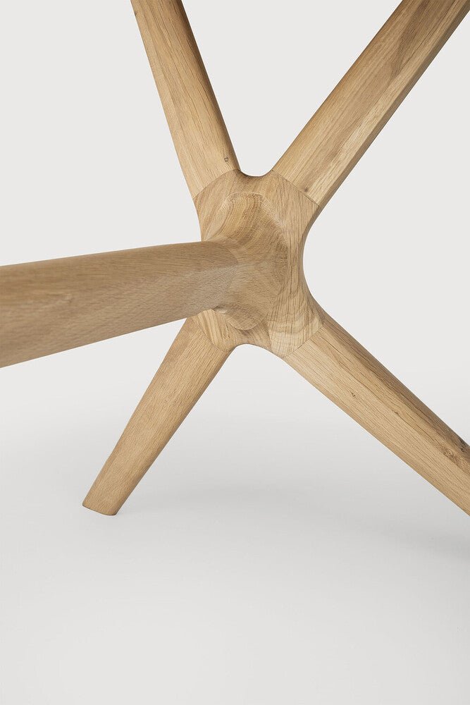 X Dining Table – Sculptural Solid Oak Centrepiece - Sage InteriorsEthnicraftDining Table