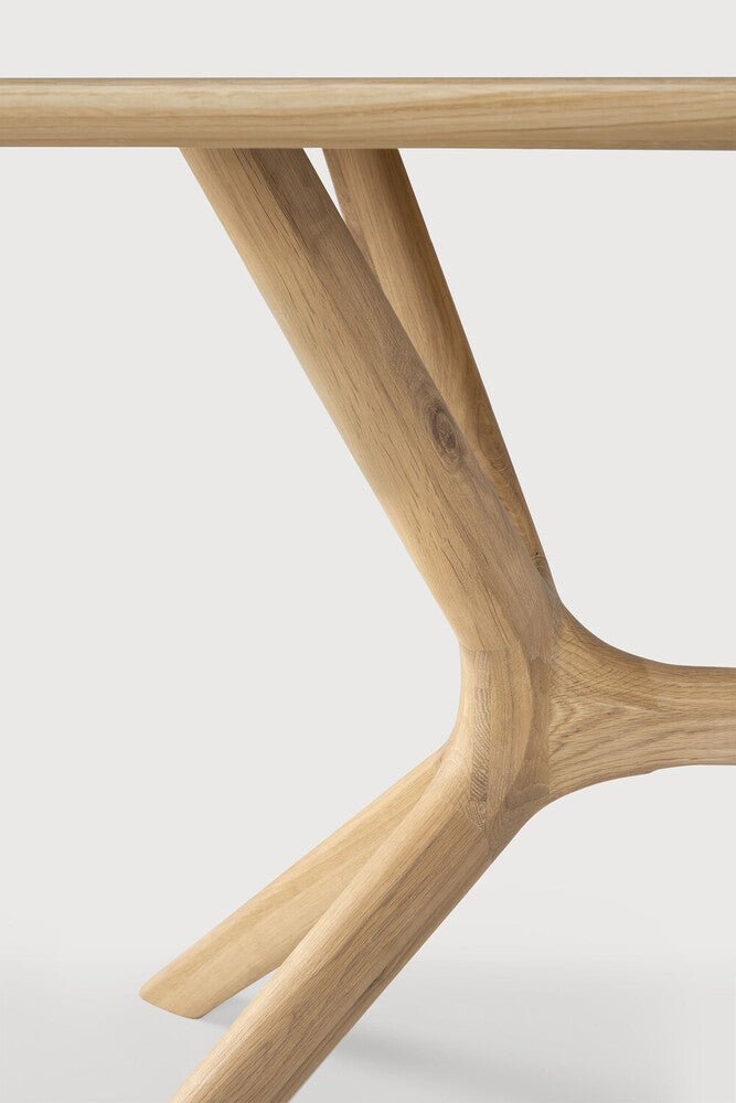 X Dining Table – Sculptural Solid Oak Centrepiece - Sage InteriorsEthnicraftDining Table